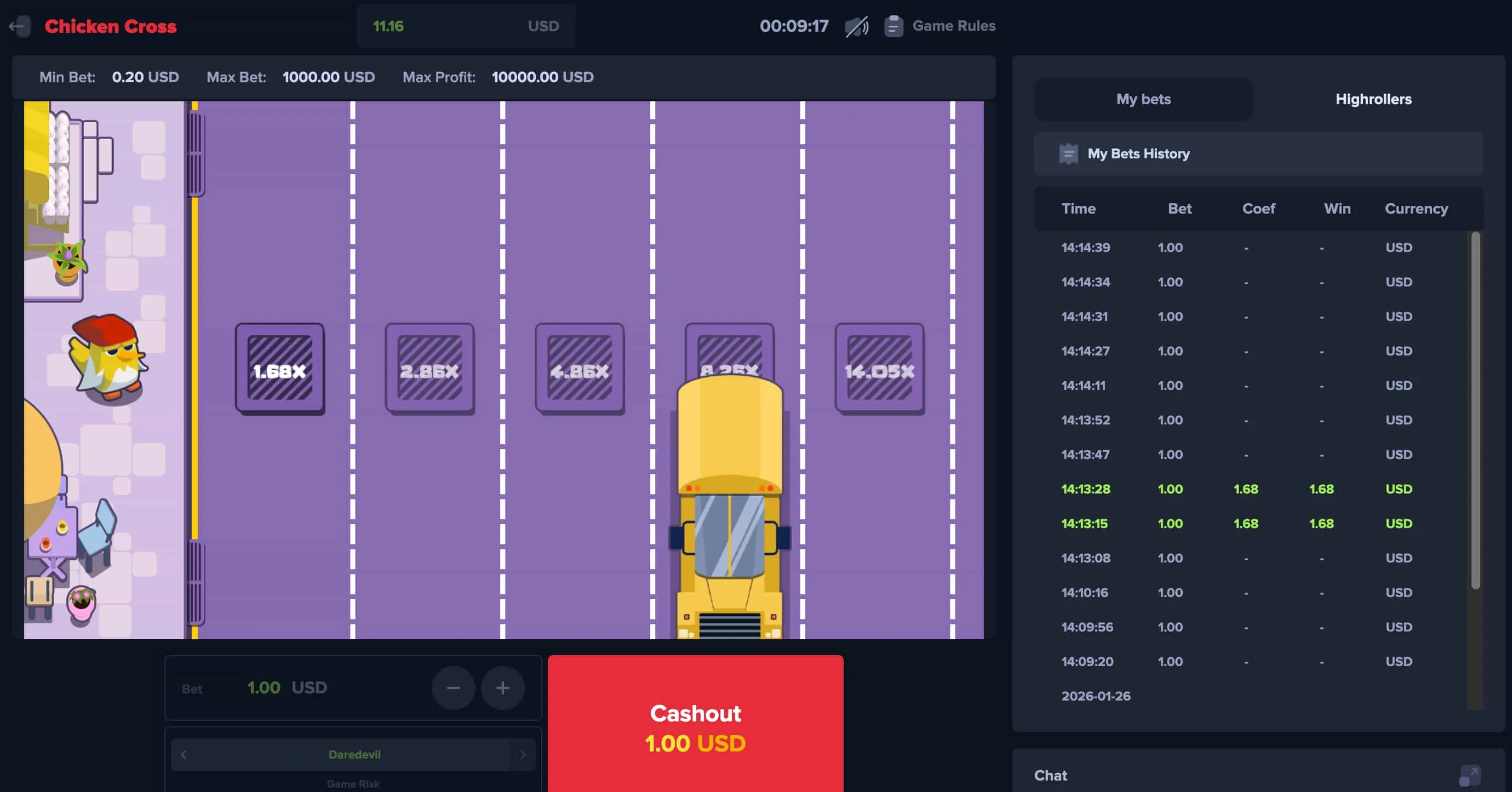 Argumenty za Grą Demo Chicken Cross Argumenty za Grą Demo Chicken Cross